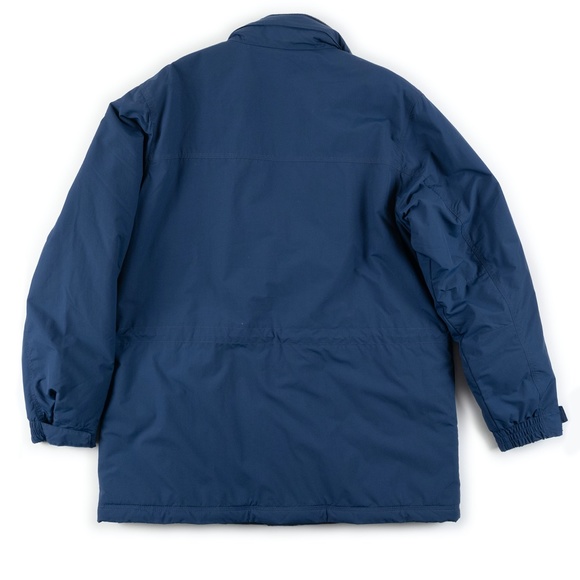 L.L. BEAN blue parka winter Anorak Jacket with Thinsulate size L - Picture 3 of 13